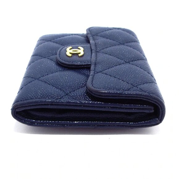 CHANEL Matelasse - Navy Calfskin Coin Case Gold hardware 684-081425 - Picture 4 of 11